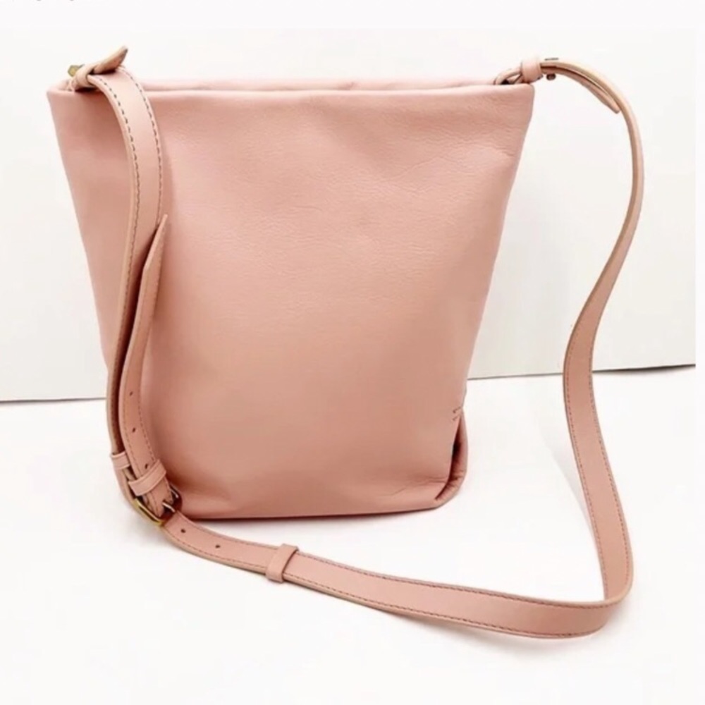 Leather bucket bag tote J Crew NWT